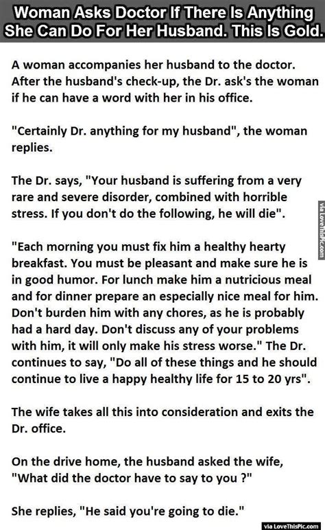 They say the most evident reason why the crosswords are played is that they are done just for fun. Woman Asks Doctor If There Is Anything She Can Do For Her ...