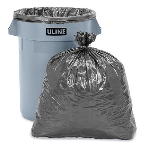 Uline Steel Tuff Trash Liners 33 Gallon 15 Mil S 10278 Uline