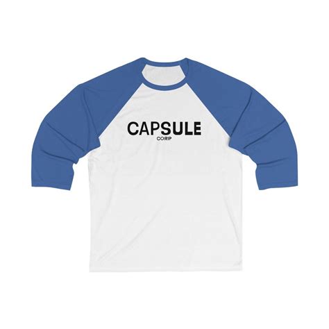 Future Trunks Capsule Corp Baseball Shirt Dragon Ball Z Etsy