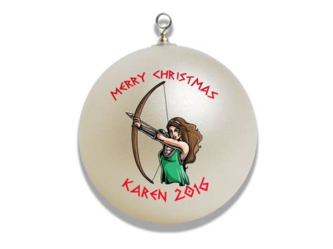 personalized greek god artemis christmas ornament t ornaments