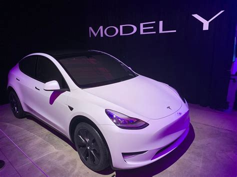 Elon Musk Unveils Teslas Newest Electric Car Model The Model Y