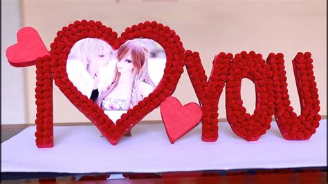 Heart Photo Frame Diy Love Photo Frame Youtube