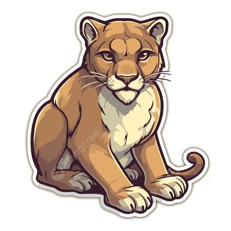 Cougar Sticker Png Vector Psd And Clipart With Transparent