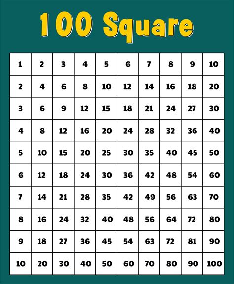 Number Grid 10 Free Pdf Printables Printablee