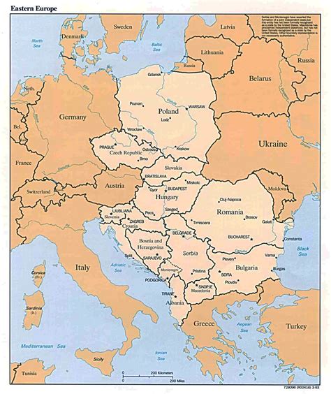 Map Of Eastern Europe Countries And Capitals My Life