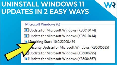 How To Uninstall Windows 11 Updates In 2 Easy Ways Youtube