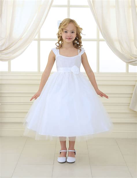 Ballerina First Communion Dress With Gathered Bodice