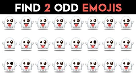 Find 2 Odd Emojis Very Difficult Emojis Challenge Part 4 Youtube