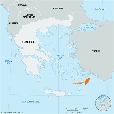 Island Of Rhodes Map Selma Danyelle