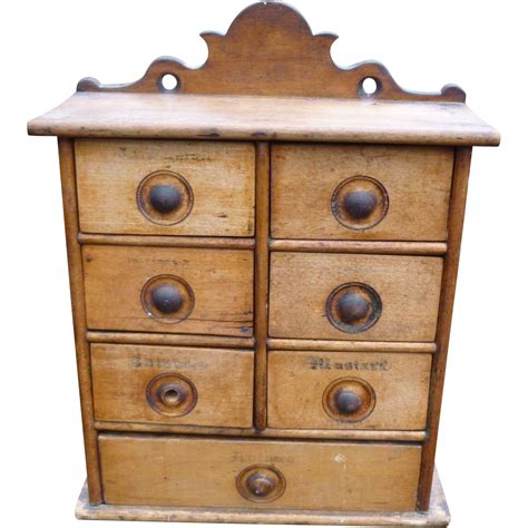 7 Drawer Antique Spice Chest from amazingamericana on Ruby Lane