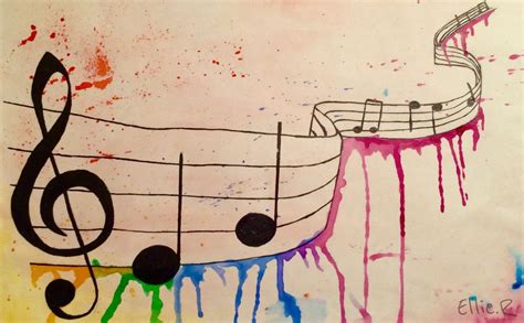 Music Notes Watercolour Painting