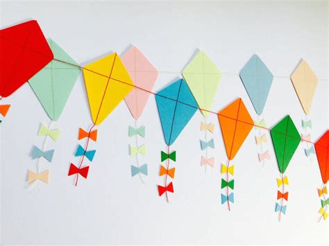 Lets Go Fly A Kite Paper Kite Garland 1000 In 2020 Go Fly A Kite