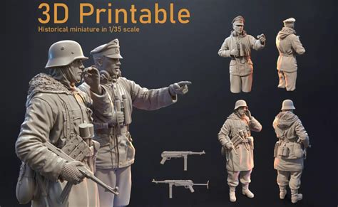 German Soldiers 3d Printable Model Stl 3d Printing Models 3d