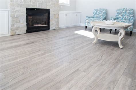 Gray Oak Luxury Vinyl Plank Living Room Flooring House Flooring