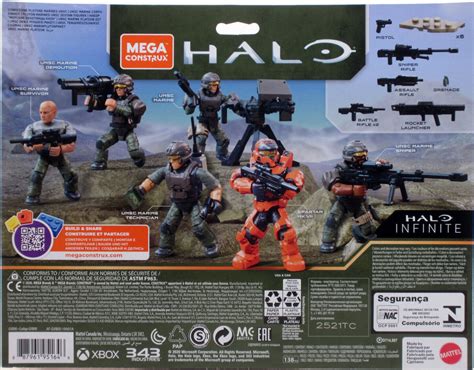 Mega Construx Halo Infinite Unsc Marine Platoon Figure Pack Pcs Gxb Ebay