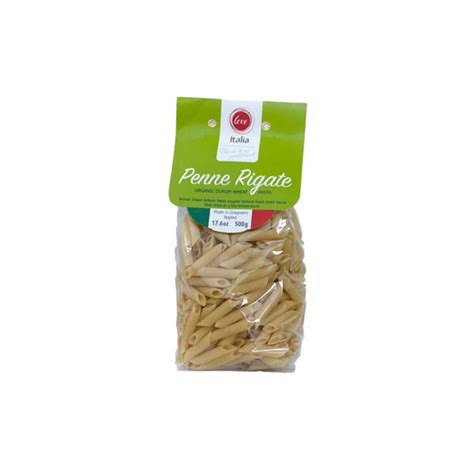 Penne Rigate Organic Durum Wheat Pasta I Love Italia