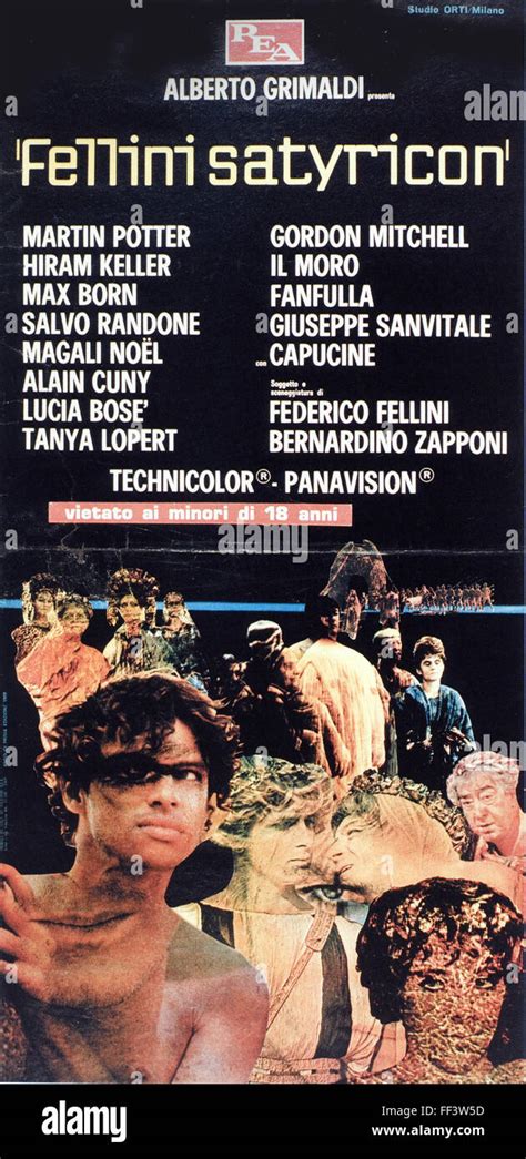 Fellini Satyricon Original Italian Movie Poster Stock Photo Alamy