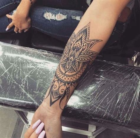 Mandala Style Lower Forearm Tattoo Completely Obsessed With The