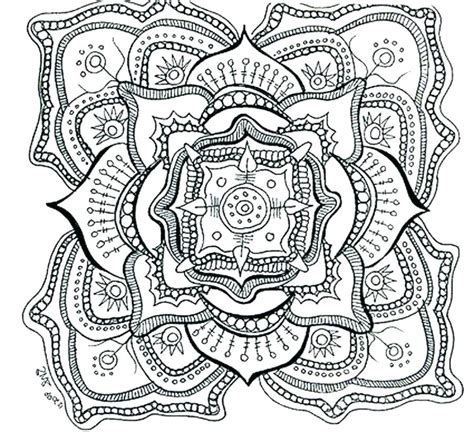 Intricate Mandala Coloring Pages At Free Printable