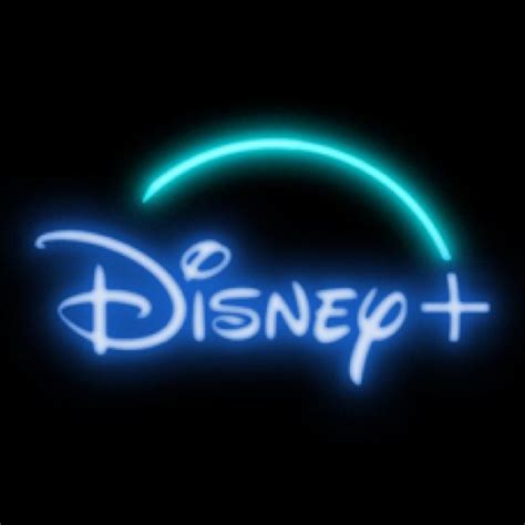 Neon Blue Disney Plus Icon