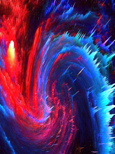 Swirl Abstract 3d Red Blue Background Swirl Abstract 3d
