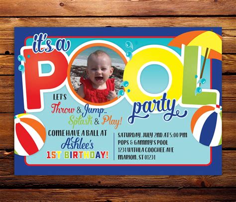 Free 16 Amazing Pool Party Invitation Designs In Psd Ai Ms Word