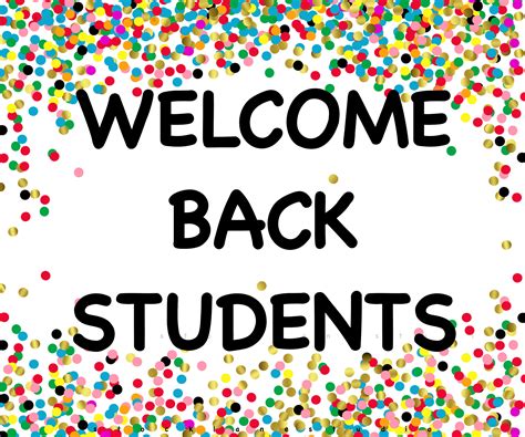 Welcome Back To School Sign Printable