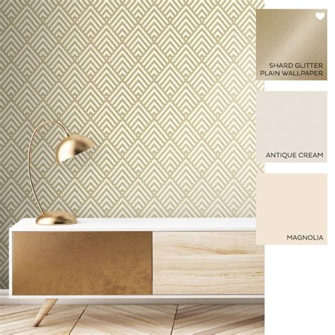 Shard Glitter Geometric Wallpaper White Gold In 2020 Geometric Wallpaper Geometric Wallpaper