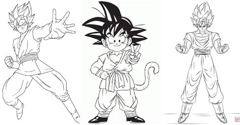 25 Free Goku Coloring Pages for Kids and Adults