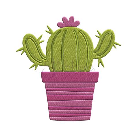 Cactus Embroidery Design Stitchtopia