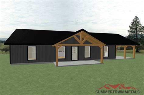 Summertown Metals | Metal building house plans, Barn homes floor plans