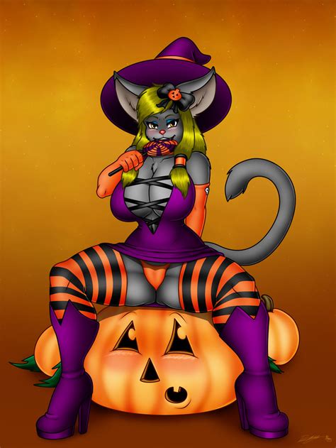 Sexy Halloween Kitty By Evil Rick Hentai Foundry
