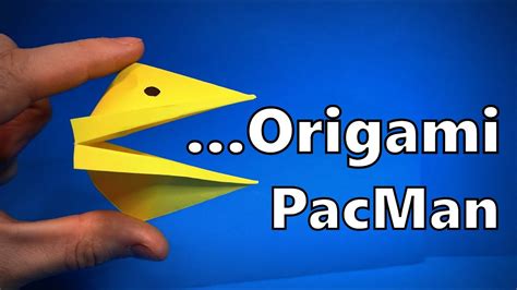 Origami Pacman How To Make A Paper Pacman Snapper Easy Origami Art