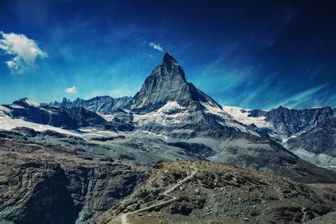 Matterhorn Mountain Stock Photo Image Of Alps Stone 90256528