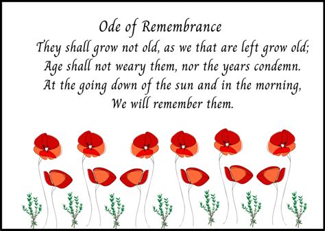 Remembrance Poems For Kids