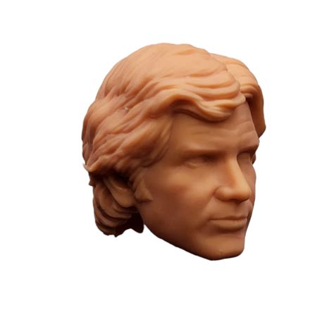 Sw D Printed Custom Star Wars Harrison Ford Han Solo Head Sculpt