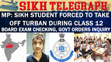 Mp Sikh Student Forced To Take Off Turban During Class 12 Board Exam