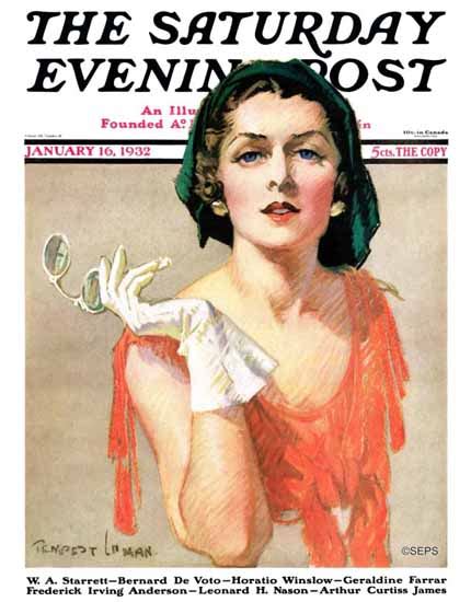 Tempest Inman Saturday Evening Post Pince Nez 19320116 Sex Appeal