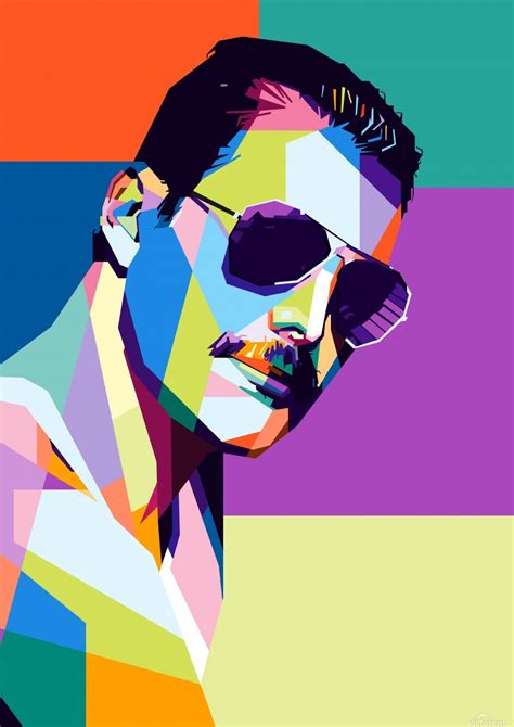 Freddie Mercury Artwork Poster