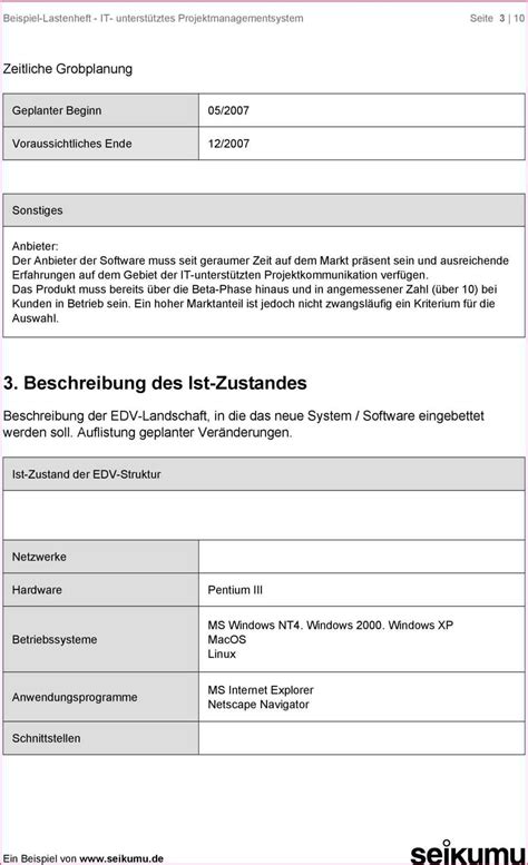 Aufbau und prüfung des § 80 v vwgo als form des vorläufigen rechtsschutzes im öffentlichen recht bereiten den studierenden häufig schwierigkeiten. Lastenheft Beispiel Softwareprojekt