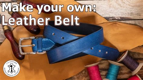 Make Your Own Handmade Leather Belt Make Along Tutorial Youtube