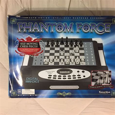 Excalibur Phantom Force Electronic Chess Set Motorized Self Moving
