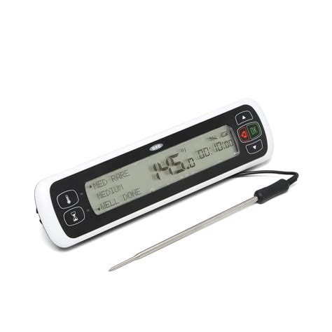 Oxo Good Grips Stainless Steel Chefs Digital Leave In Meat Thermometer