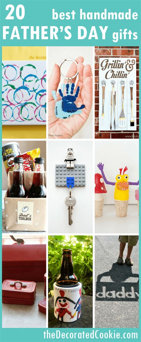 Don't get overwhelmed looking at all the wrong father's day gift ideas. A roundup of 20 of the Best handmade Father's Day gifts.