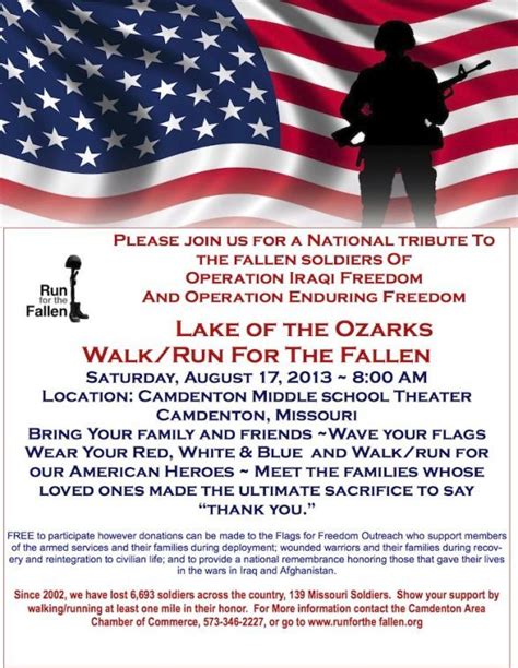 Run For The Fallen Will Go A Mile For Every Missouri Fallen Soldier