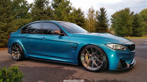 Bmw M3 F80 Blue Hre P101 Wheel Front