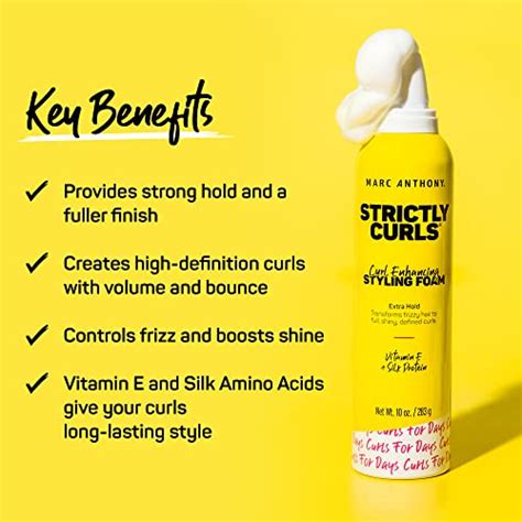 Marc Anthony Curl Enhancing Styling Foam Extra Hold Strictly Curls