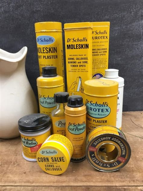 Dr Scholl S Tin Collection Vintage Moleskin Solvex Kurotex Foot Plaster
