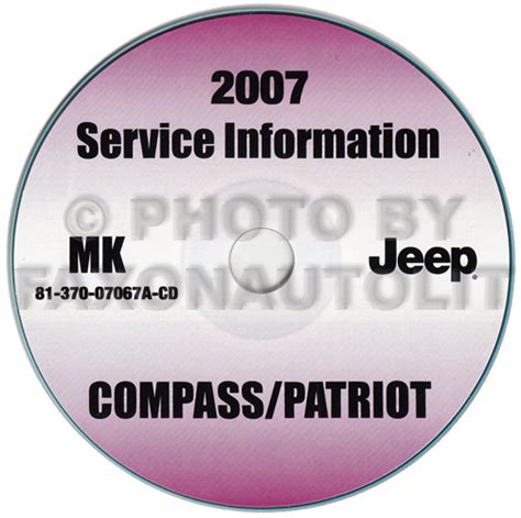 2007 Jeep Patriot And Compass Repair Shop Manual Set Original 4 Vol Set