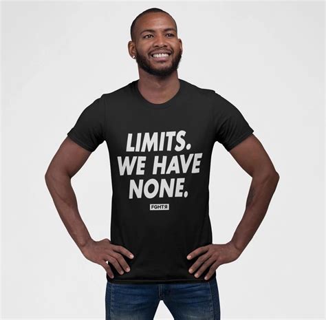 No Limits T Shirt Black In 2021 Boxing Clothes T Shirt T Shirt Black